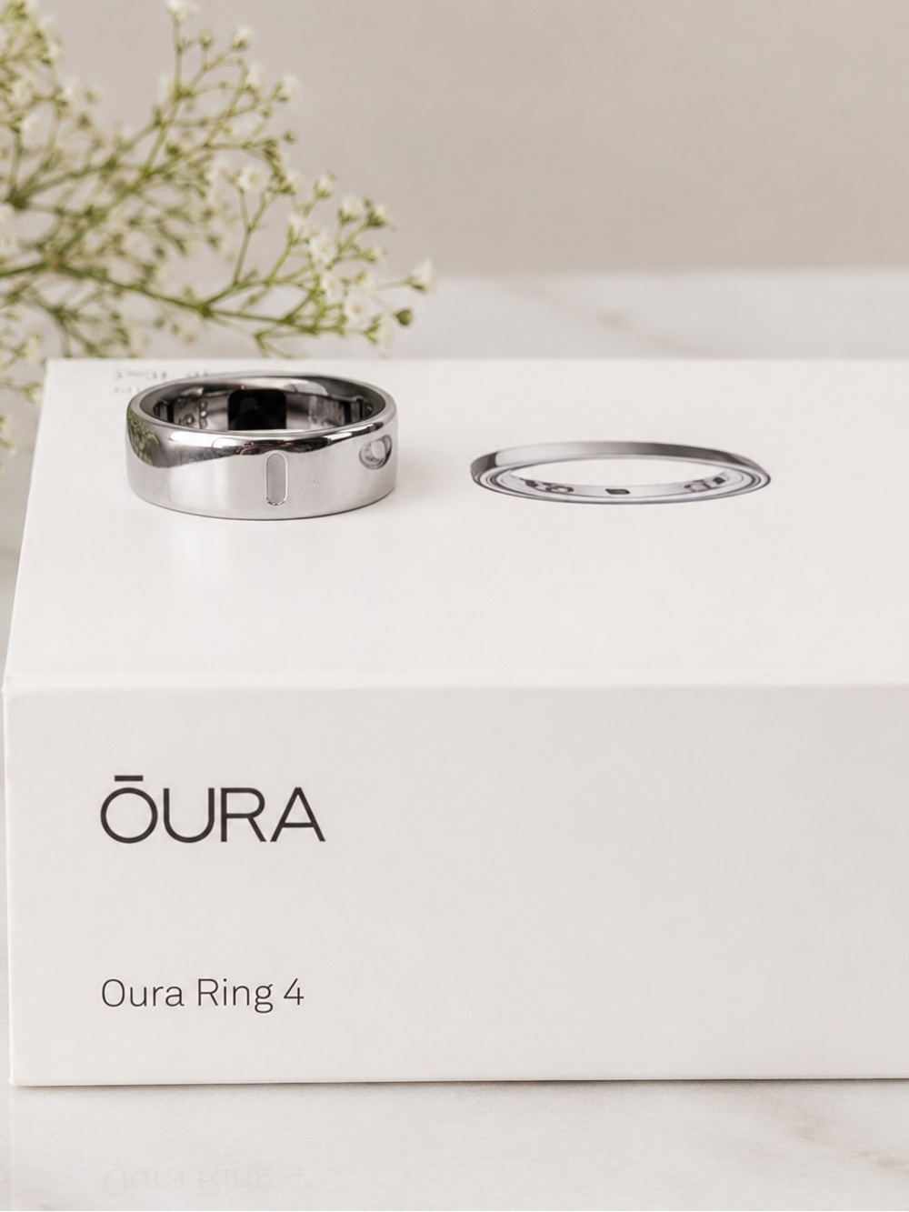 Oura Silver Polished Smart Ring